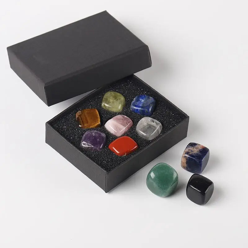 Hongzhuo Wholesale Natural Crystals Carving Carved Chakra Cube Stones Polished for Souvenir Gift Crafts