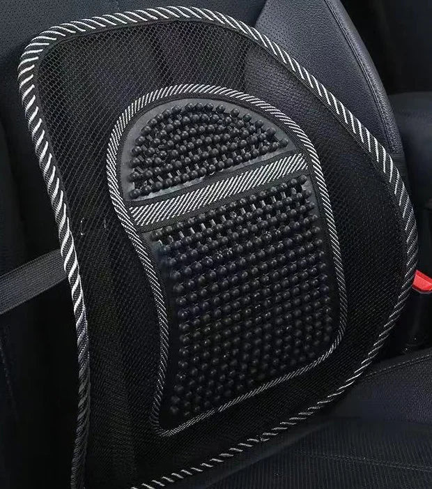 Customized Logo Breathable Waterproof Back Support Lumbar Massage Cushion Pain Relief for Car Seat & Office Seat Mesh