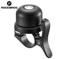 ROCKBROS Bicycle Bell Retro Bell Bronze Airtag Safety Ultra Loud Mountain Bike Portable Safety Bicycle Bell