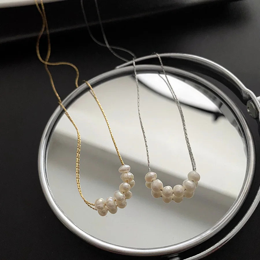 Shanyue Trendy Chain Link Necklace 18K Gold Plated Stainless Steel Unisex Daily Use Anniversary Gift