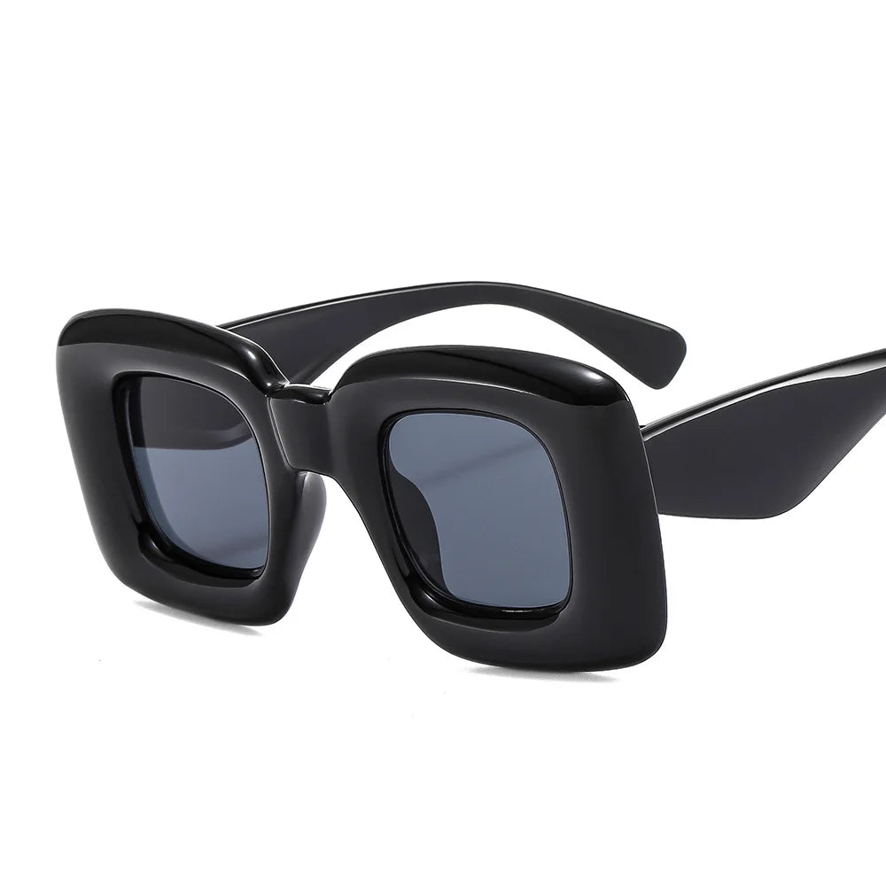 629 Y2K Sunglasses Fashion Glasses Unique Luxury Zebra Candy Hip Hop Inflatable Woman Eyewear Retro Glasses