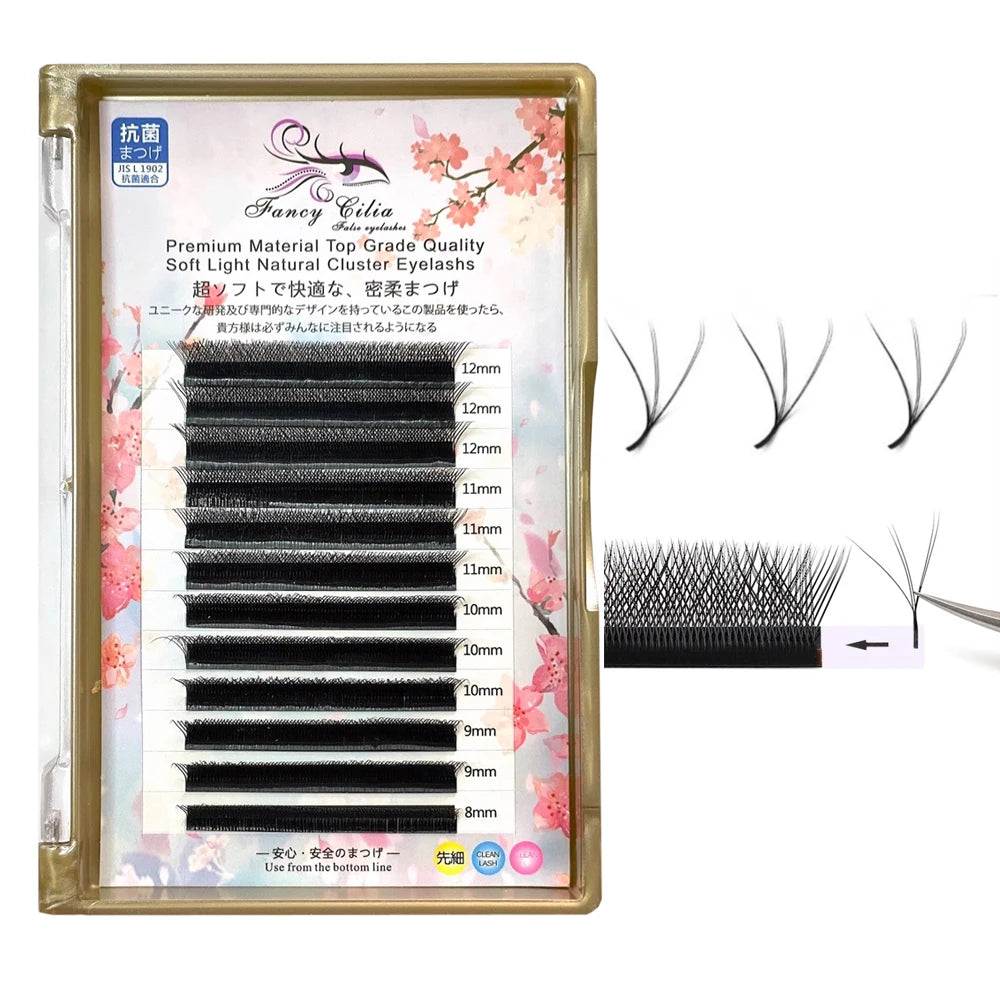 Fancy Cilia Handmade Volume Soft 5D W 4D W 3D W WW Lash Extension Trays w w Shape Premade Volume Eyelashes Extension Wholesale
