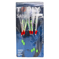 Wholesale Sabiki Rigs Hook With with Real Fish Skin and Luminous Beads 3/0# 5Pcs/Set Saltwater Fishing Hook Spot