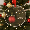 Wholesale Factory Direct Luxury Crystal Glass Christmas Ornaments Custom Logo Laser Engraving High Quality Hanging Ornament