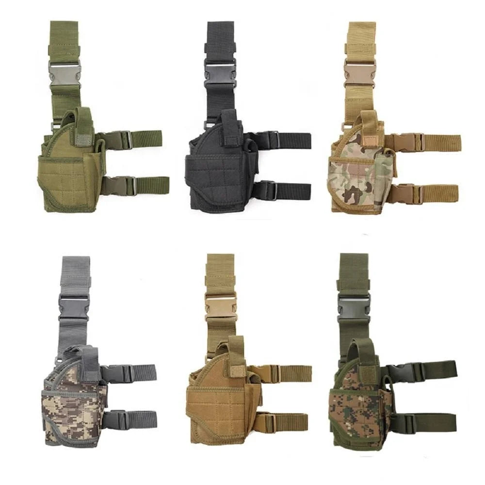 Outdoor Tactical Nylon Leg Bag Accessory Holster for Gun Training Thigh Bag for Hunting