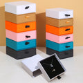 Shangjie OEM 2022 Fashion Jewelry  Jewelry Customized Packaging Necklace Pull Out Drawer Box Packaging Paper Box