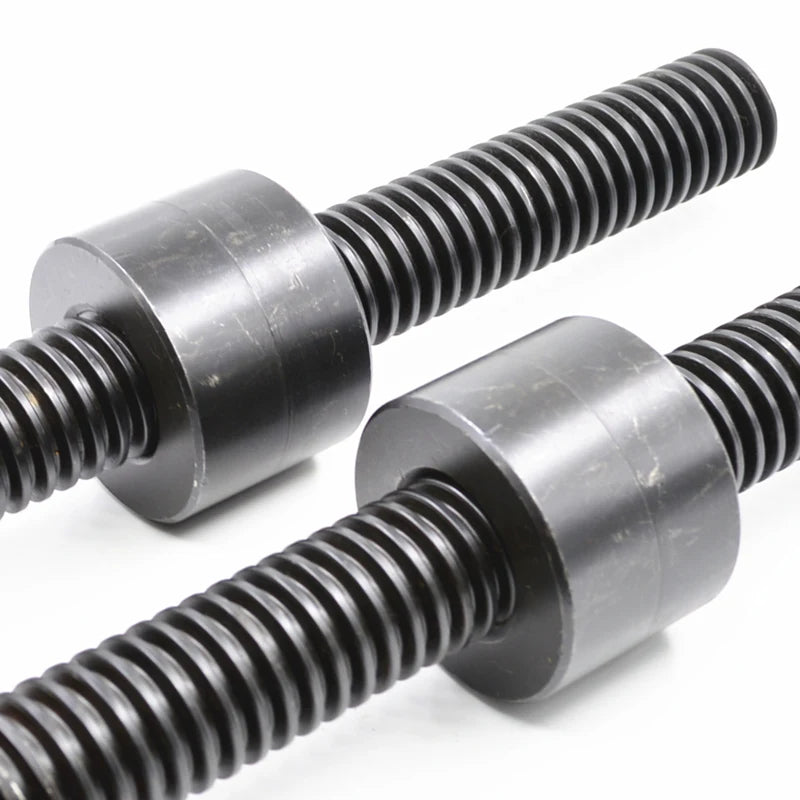 T10-T60 Right/ Left Hand Thread Carbon Steel 45# Trapezoidal Threaded Rod with 1m/1.5m/2m/3m Length