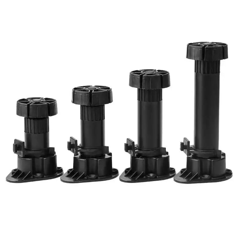GQK Wholesale Plastic Round Tube Plinth Feet Adjustable Table Leg Foot for Furniture Factory Wholesale