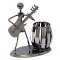 Wholesale Music Iron Man Band Pen Holder Metal Crafts Desktop Decoration Student Gifts Birthday Gifts