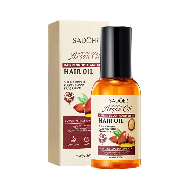Improve Dry and Smooth Frizz Smoothing Damaged Hair Quality Moist Hair Stay Fragrance SADOER Dyeing Perm Curling Nut Oil Hair Ca