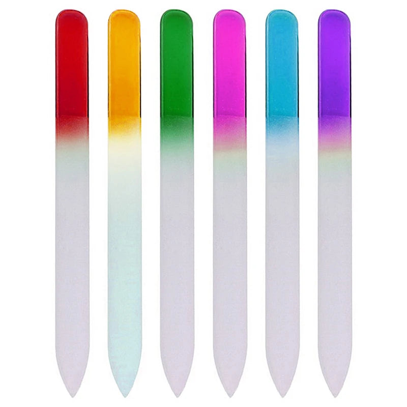 Tamax NAD016 Glass Nail File Washable Buffer for Personal and Salon Nail Art Use 90cm 14cm
