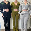 Fashion Outfits Fleece 2 Piece Sets Women Tracksuits Long Sleeve Sweatpants and Hoodies Set Autumn Winter 2026 Women Clothes