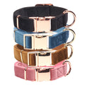 Top Seller Luxury Soft Comfortable Velvet Dog Collar and Leash Bow Tie Pet Supplies Puppy Necklace Custom Logo