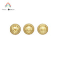 GF031 Wholesale 14K Gold Filled Jewelry Accessories Bead 8mm Laser Gold Round Spacer Beads