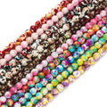 Wholesale 8mm Stone Beads Colorful Turquoises Round Spacer Beads for Jewelry Making DIY Handmade Bracelet Necklace Accessories