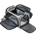 Expandable Outdoor Travel Wear Resistant Breathable Mesh Design Portable Dog Cat Carrier Bag for Pet Transportation and Sleep
