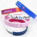 Wholesale  Luminous Printing Silicone Wristband Promotional Silicone Faith Wristband Silicone Glow Wristband