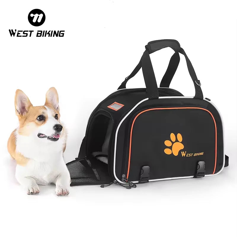 For WEST BIKING Multifunctional Pet Transport Bag Portable Bicycle Travel Carrier Multifunctional Bike Pet Carrier
