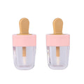 Creativity Cute Popsicle Shape Pink Color Empty Lip Gloss Glaze Wand Tube