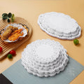 Food Grade Disposable Bread Lace Paper White Cake Lace Paper with Double-Sided Coating for Fried Snacks Oil-Absorbing Pad Paper