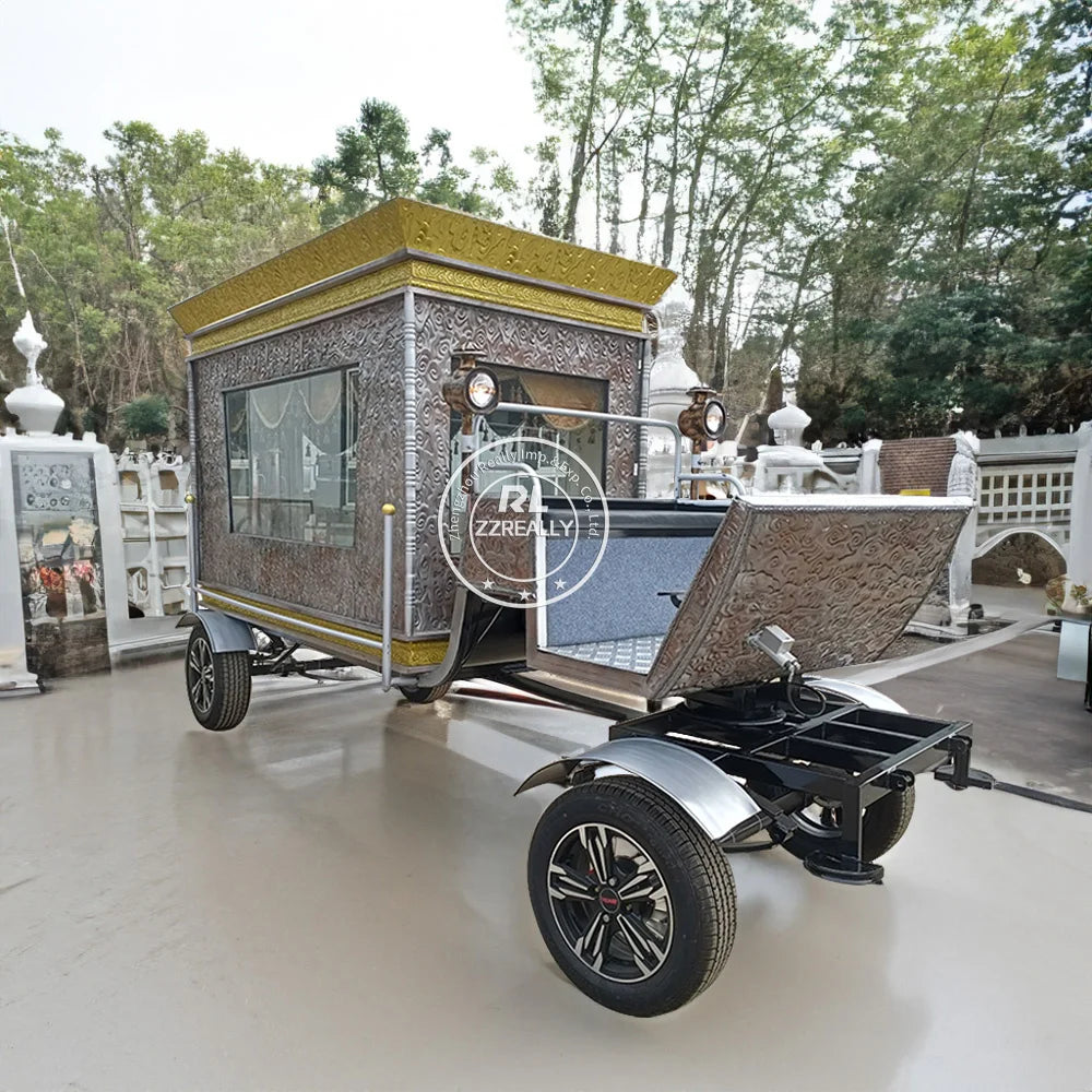 2025 Factory Direct Hot Bahamian Funeral Hearse Coffin Cart Antique Electric Funeral Vehicle Electric Vehicles Hearse
