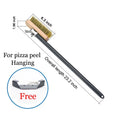 43 Inch Long Handle Pizza Oven Copper Brush Scraper Grill Brass Professional Cleaning Brush with Aluminium Handle