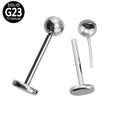 Ready to Ship G23/ASTM F-136 Threadless Titanium Ball