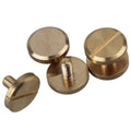 Customized Flat Button Stud Screwback Studs Copper Rivets for Leather Photo