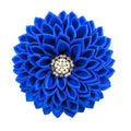 Large Gorgeous Blue Elegant Pearl Petal Corsage Flower Brooch Pins for Women-Wedding Party Gift