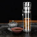 Leakproof Glass Water Bottle with Strainer for Loose Leaf Tea Beverage Coffee Tea Infuser Bottle