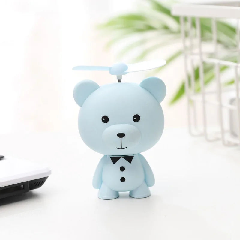 USB Charging Fan Cooling Cartoon LED Light Party Novelties 2023 New Arrival