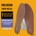 Custom Carbon Fibre Sports Comfort Insoles with Arch Support Shock Absorption & Cushioning for Inside Comfort-2 Pieces
