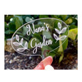 12 Pcs Acrylic Plant T Type Tags Garden Labels Waterproof Herb Plant Marker Stakes for Indoor Outdoor Seed Potted Herbs Flowers