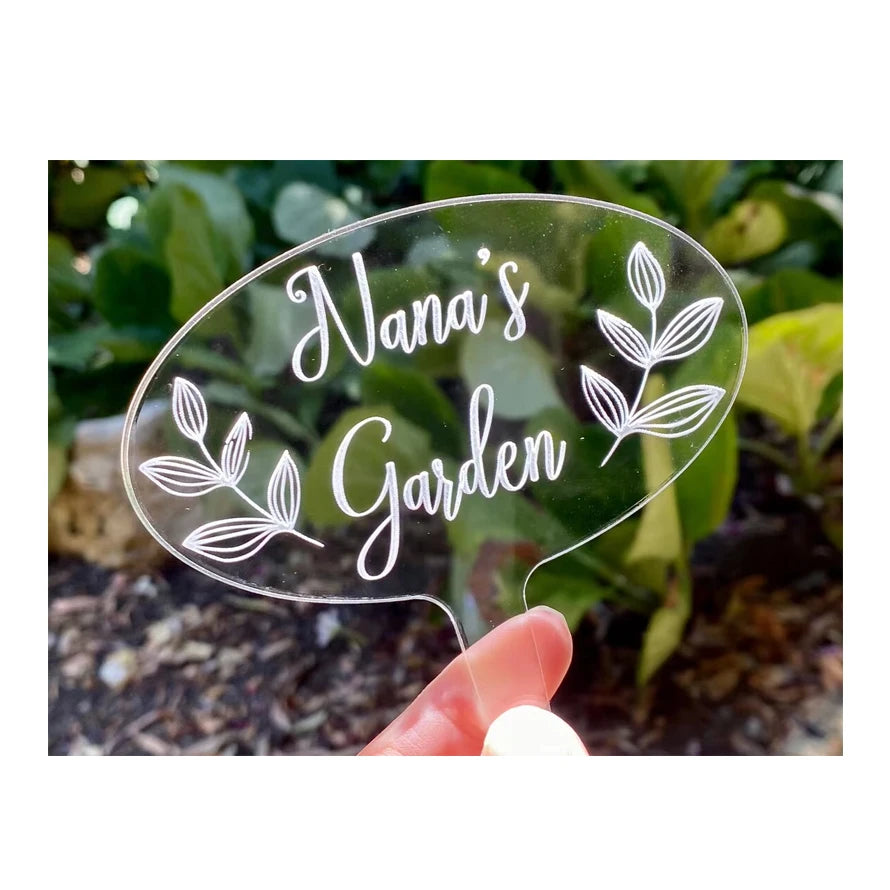 12 Pcs Acrylic Plant T Type Tags Garden Labels Waterproof Herb Plant Marker Stakes for Indoor Outdoor Seed Potted Herbs Flowers