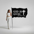 Custom 3x5 Nylon Flags for Home Decorative Yard Deluxe Outdoor Banner God Is Good All the Time Christian Flag