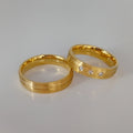 Latest Designer Western 18k Gold Plated Jewelry Wedding Rings Couple Sets Wholesale Prices Bague Anillos Eheringe Anel Dames