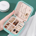 Topjlh Sublimation PU Leather Jewelry Travel Case Customized Printing Organizer Storage Colorful Surface for Earrings Necklaces