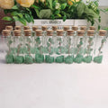 Crystals Chips Wishing Tree  Bottles Witches Jars Healing Gemstone Tree Clear Quartz Glass Bottle