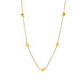 Fashion Chain Necklace Wholesale Custom PVD Plated 18K Gold Stainless Steel Chain Link Cute Multiple Heart Necklace for Women