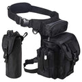 Multifunctional Tactical Outdoor Motorcycling Hiking Traveling Drop Leg Waist Bag Belt Pack Water Bottle Fishing Tool Pouch