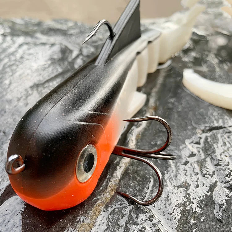 QT-P 30cm 115g  Big Size Soft Fishing Lure Long Tail Soft Plastic Fishing Lure With Hook Fishing Wobblers
