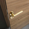 European Style Luxury Zinc Alloy Door Handle Gold Chinese Bedroom Door Handle for Interior Door