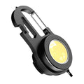 Strong Durable Mini Keychain Portable Work Light Multifunctional COB Flood Light Rechargeable USB Battery LED Torch Flashlights