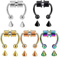 New 2025 Non-Piercing Stainless Steel Septum Nose Ring Horseshoe Nose Ring Hoop Reusable Nose Ring