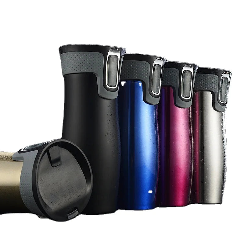 Hot Sale Double Wall Coffee Vacuum Insulated Stainless Steel Travel Mug With Free Spare Parts