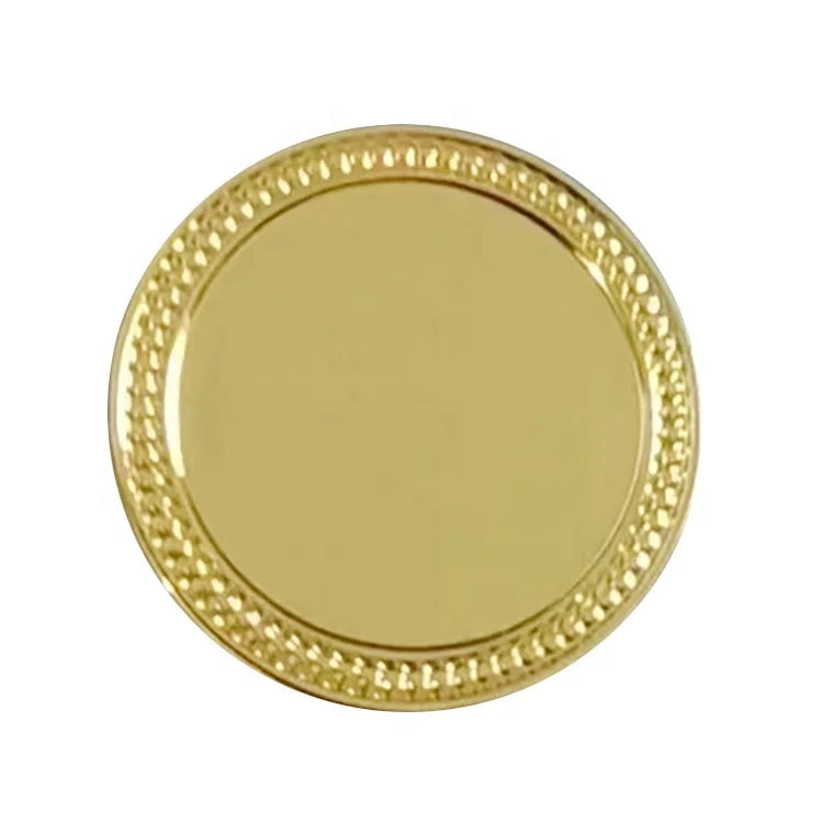 Factory Wholesale Metal Gold Blank Round Lapel Pins Name Plate Brooch Badge Custom Various Shapes Logo