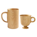 Japanese Creative Wooden Mug Solid Wood Handle Coffee Cup Set with Tea and Drink Cups for Household Beverages Use