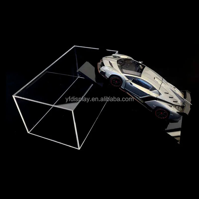 New Custom Car Toy Display case Wohlsale Factory Acrylic Display Box for Car Model clear Acrylic Box for Display