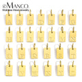 EManco Stainless Steel A-Z 26 Letters Alphabet Pendant Jewelry DIY Engraved Lettering Accessories  Initial Pendant Charm