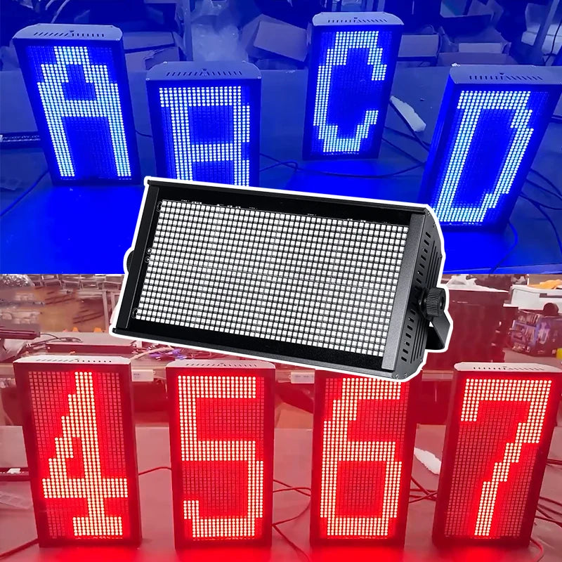 Marslite 112 Segments RGB Full Color Led Strobe Stage Light Pro Dj Club Party Flashing Effect Stage Light